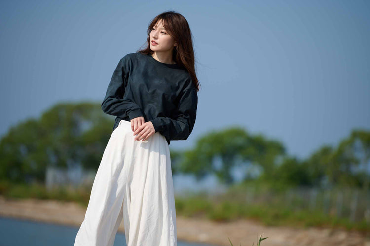 IMP Garment Dye Long Tee - BLACK